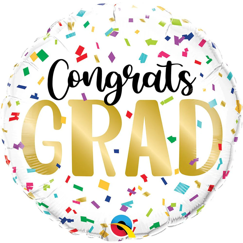 Qualatex 18" Congrats Grad Color Confetti